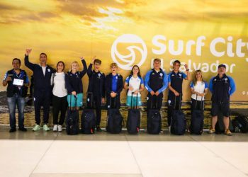 Delegación italiana de surf arriba a El Salvador para el ISA World Junior Championship 2022