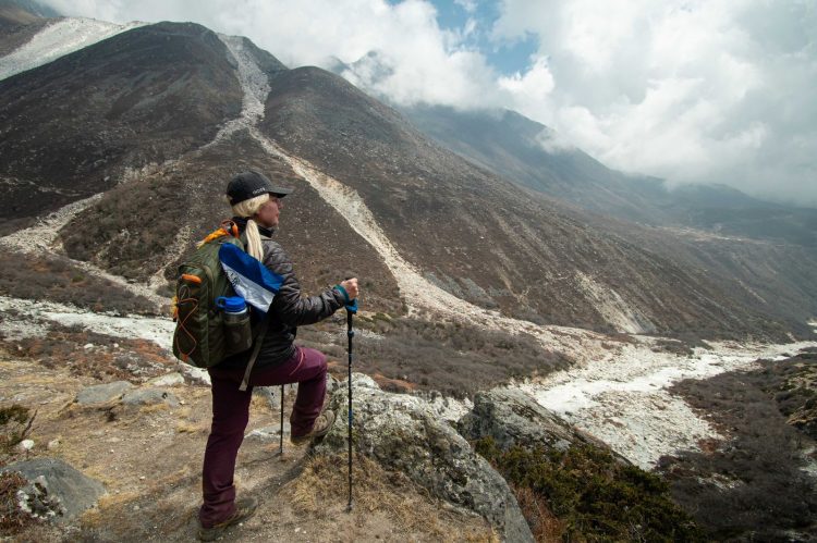 Alfa Karina busca hacer historia para nuestro país en el majestuoso Everest. Foto: Indes