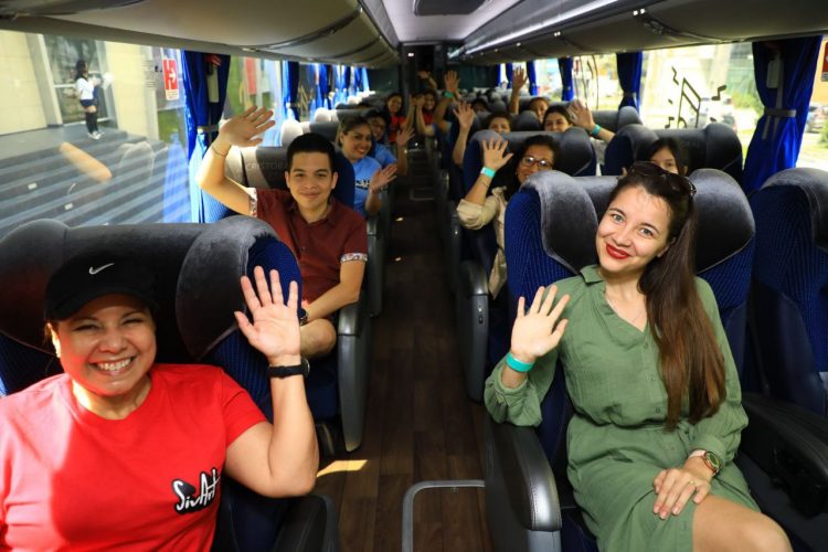 Con alegría viajaron los turistas para disfrutar de la programación en el
Centro Histórico.