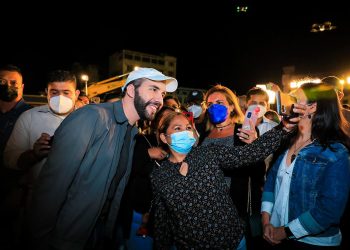 Presidente Nayib Bukele, con amplio apoyo en Latinoamérica