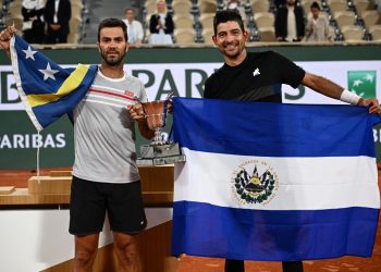 Así celebró el salvadoreño Marcelo Arévalo entrar a la élite del tenis mundial