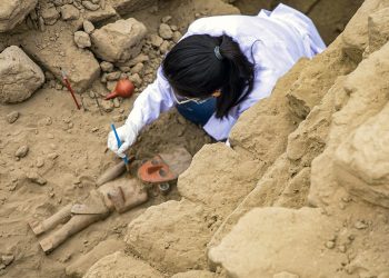 Hallan escultura en ciudadela prehispánica de Chan Chan en Perú