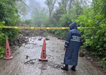 Lluvias causan derrumbes y caídas de árboles en el oriente de El Salvador