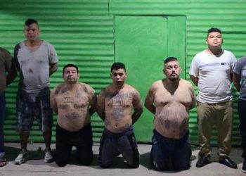 Capturan a siete pandilleros de la 18S en el municipio de Tonacatepeque