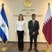 Canciller salvadoreña y diplomáticos de Catar hablan sobre cooperación entre ambos países