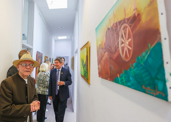 Artista salvadoreño expone en Alemania