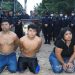 Pandilleros son hincados en el mismo sitio donde emboscaron a tres miembros de la Policía en Santa Ana