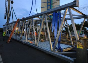 Túnel aéreo que unirá edificios del Bloom tiene un avance del 45 %