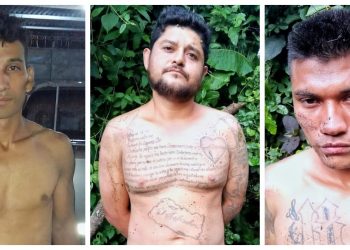 Arrestan a tres pandilleros con varias porciones de droga y armas de fuego en San Pedro Perulapán