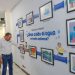Presidente de la ANDA y embajador británico visitan mural del concurso infantil «¿Cómo cuido el agua y el medio ambiente?»