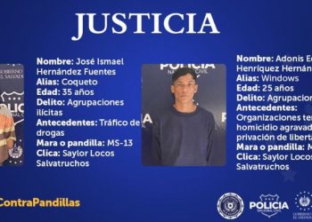 Capturan a mareros acusados de homicidio, privación de libertad y tráfico de drogas