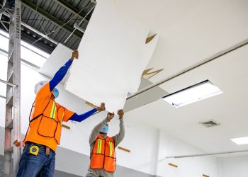 Realizan obras de reparación en Hospital Rosales luego de ser dañado por las lluvias