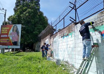 Santa Tecla quedará sin grafitis de las pandillas