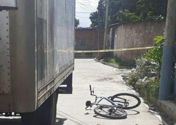 Un hombre murió al ser impactado por un camión en San Vicente