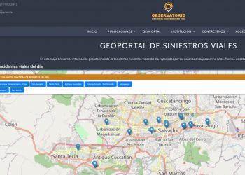 Observatorio Vial estrena sección Geoportal de Siniestros Viales