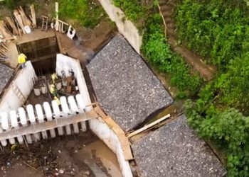 La obra de mitigación en la quebrada El Garrobo tienen un 97 % de avance