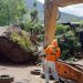 El Fovial desalojó roca de gran tamaño en ruta Los Naranjos, Sonsonate