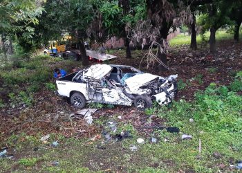 Conductor ebrio causa accidente de tránsito en Concepción Batres, Usulután