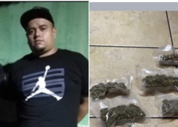 Capturan a pandillero que guardaba marihuana, cristal y otros narcóticos en Lourdes