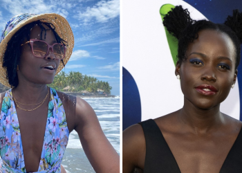¿Lupita Nyong’o se encuentra de vacaciones en las playas de El Salvador?