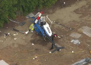 Tres heridos en accidente de helicóptero en California
