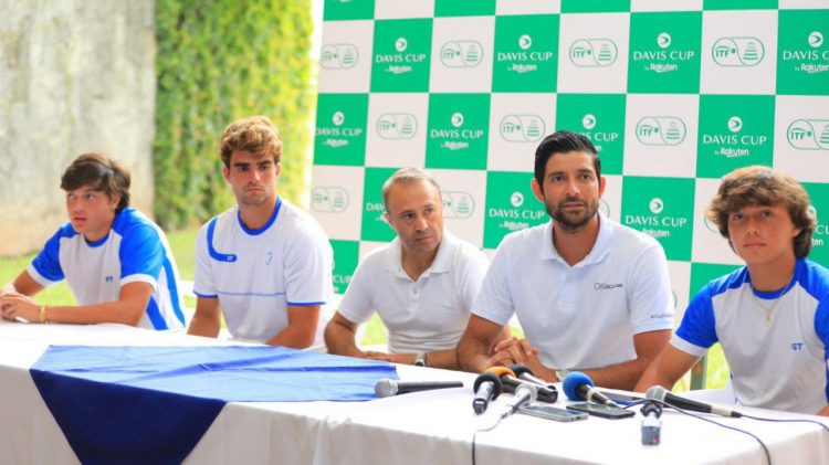 El equipo de tenis de El Salvador está listo para jugar Copa Davis. Foto: Sofía Mazariego.