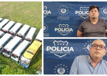 Incautan 18 microbuses a dos principales testaferros de la 18R que fueron capturados por las autoridades