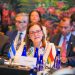 Canciller Hill Tinoco destaca modelo de gestión del presidente Bukele ante naciones latinoamericanas y del Caribe