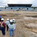 Presidente de INDES, Yamil Bukele visitó escenarios deportivos que están siendo remodelados