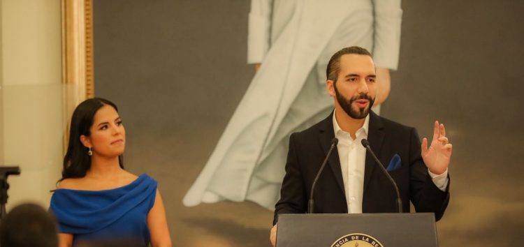 Presidente Nayib Bukele en su discurso del ducentésimo primer aniversario de independencia de El Salvador. Foto: archivo.