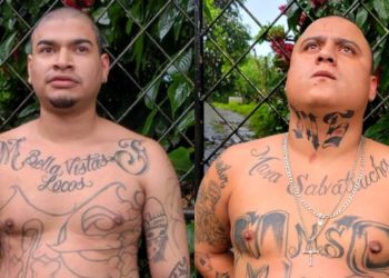 Policía arresta a dos mareros con récord criminal en Santiago Texacuangos