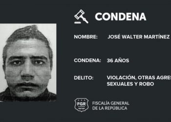 Conductor de plataforma de transporte fue condenado a 36 años de cárcel