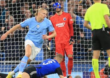 Haaland marca otro doblete en la victoria del Manchester City contra el Copenhague