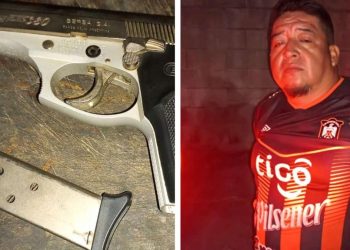 Capturan a esposo violento que atacó a disparos a la Policía en Perulapán
