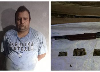 Detienen a sujeto con antecedentes por acoso sexual fuertemente armado en Guazapa