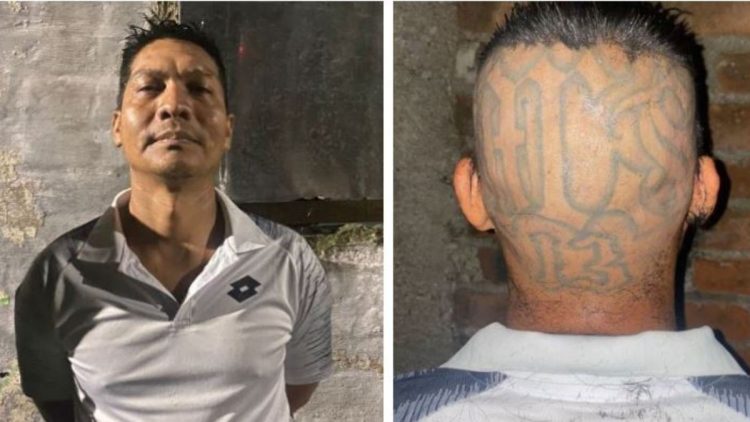 El delincuente fue arrestado en la colonia Chaparral, cantón Lourdes. Foto Fuerza Armada.