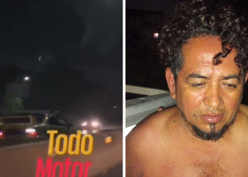 VIDEO | PNC captura a sujeto que conducía en sentido contrario y a alta velocidad sobre el bulevar Monseñor Romero
