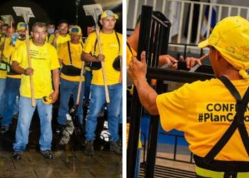 Reos en fase de confianza remueven escombros y trasladan camarotes para los albergues