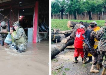 9,000 soldados trabajan durante la emergencia por tormenta Julia