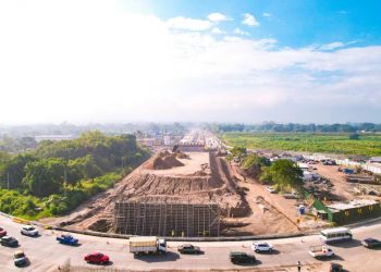 La construcción del paso elevado de Opico tiene 20 % de avance superior al programado