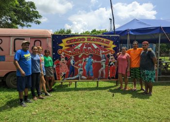 Circo hizo una función en beneficio de los albergados en Usulután