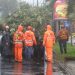 Autoridades atendieron emergencia por caída de árboles en bulevar Santa Elena, Antiguo Cuscatlán