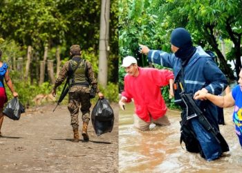Trabajo articulado de policías y soldados se sumó a efectiva atención durante lluvias