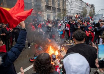 Actos vandálicos en Bruselas tras el partido Bélgica-Marruecos