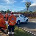 Bomberos instala puesto de reacción en la zona del volcán Chaparrastique