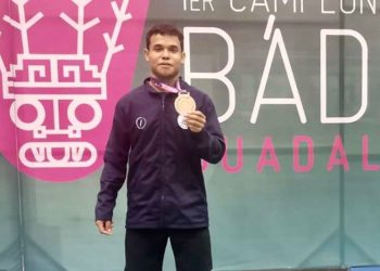 Uriel Canjura, de bádminton, ganó oro iberoamericano