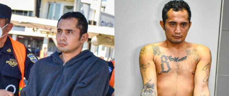 Uno de los pandilleros deportados.
