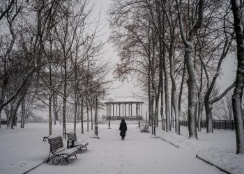 La capital rusa registra una caída de nieve récord