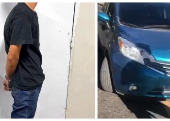 Detienen a conductor ebrio que subió a separadores en la alameda Juan Pablo II