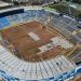 La cancha del Estadio Cuscatlán luce un pésimo estado